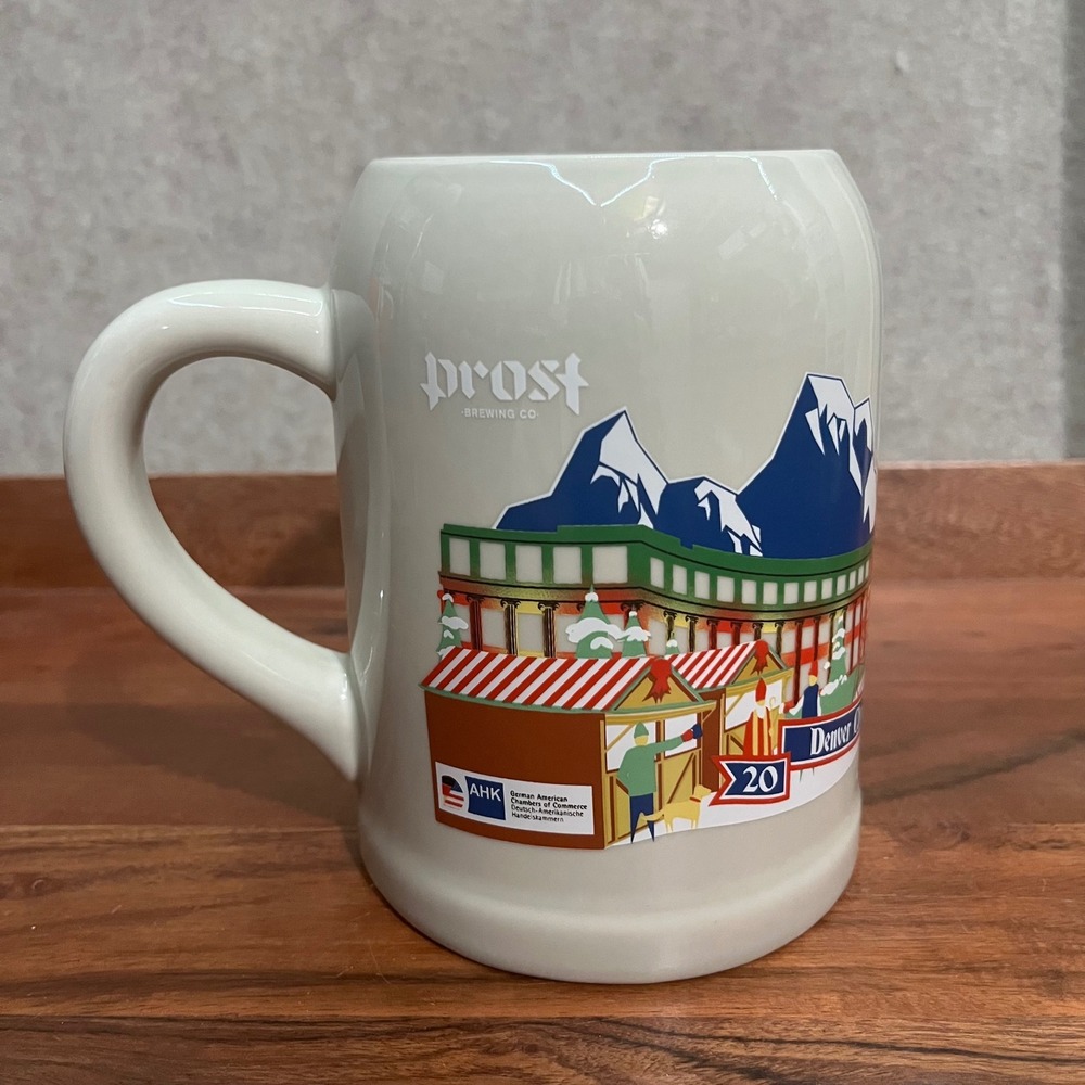 Prost Brewing Denver Christkindlmarket 2023 Beer Stein‎ Mug Christmas Market